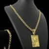 Cordao Pulseira Friso 5Mm Pingente Coringa Banhado A Ouro2