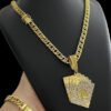 Cordao Pulseira Grumet 10Mm Pingente Baralho – Banhado A Ouro 2