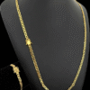 Cordao Pulseira Piastrine 5Mm Banhado A Ouro 18K Luxo