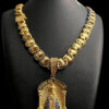 Cordao Dubai 15Mm Nossa Senhora Banhado A Ouro 18K Preto