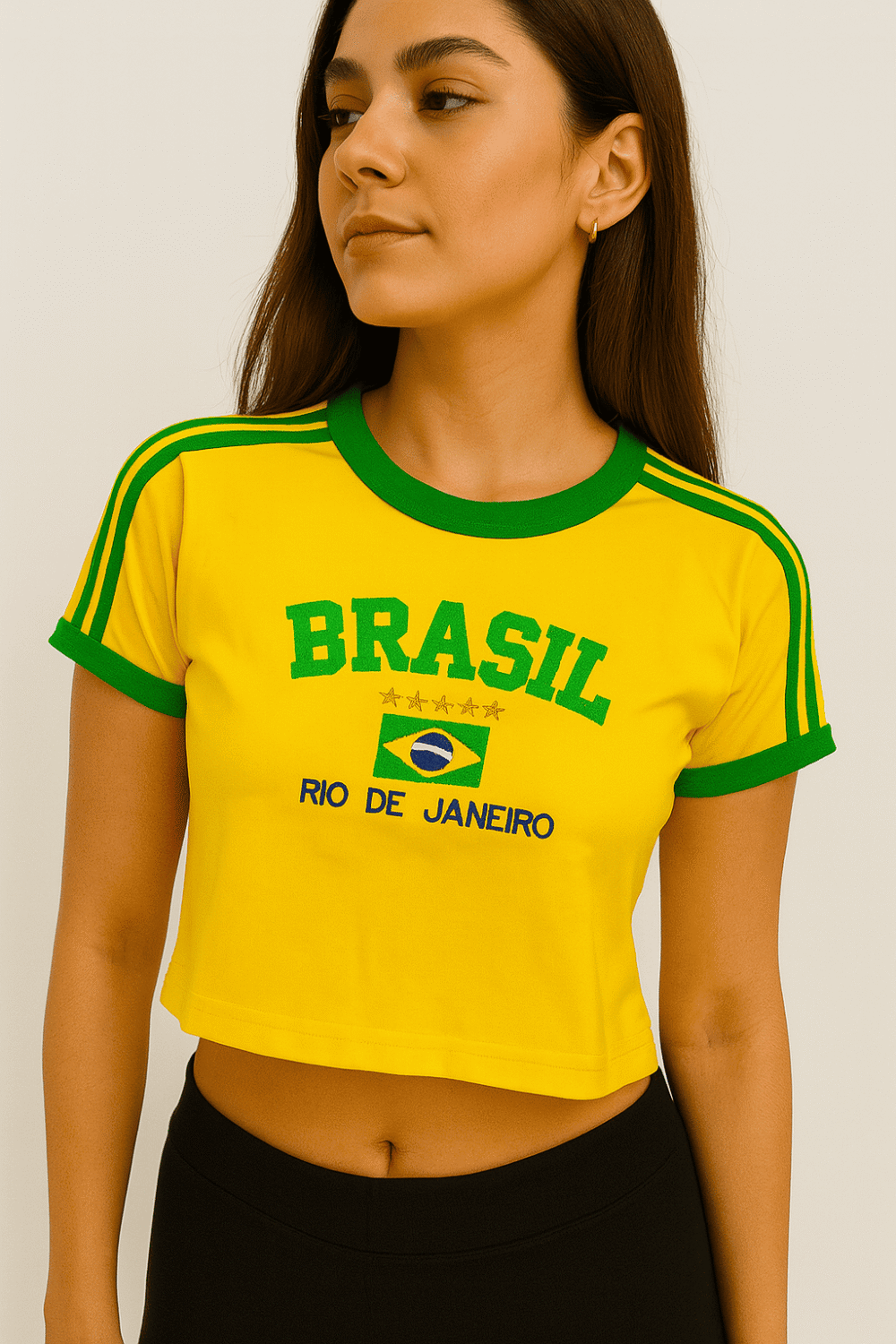 Cropped Do Brasil Bordada Retrô - Imagem 25
