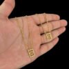 Escapulario Coracao Banhado A Ouro 18K