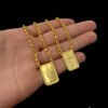 Escapulario Fe Tijolinho – Banhado A Ouro 18K