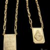 Escapulario Jesus 5Mm – Banhado A Ouro 1010