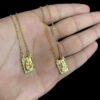 Escapulario Sao Jorge E Jesus Banhado A Ouro 18K 4