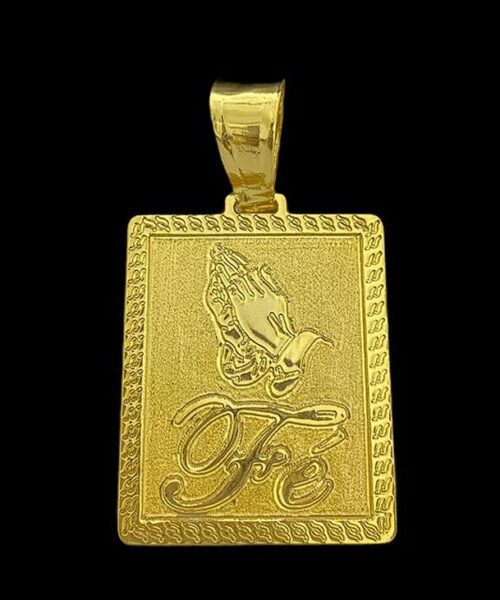 Pingente Fé Gg - Banhado a Ouro 18k