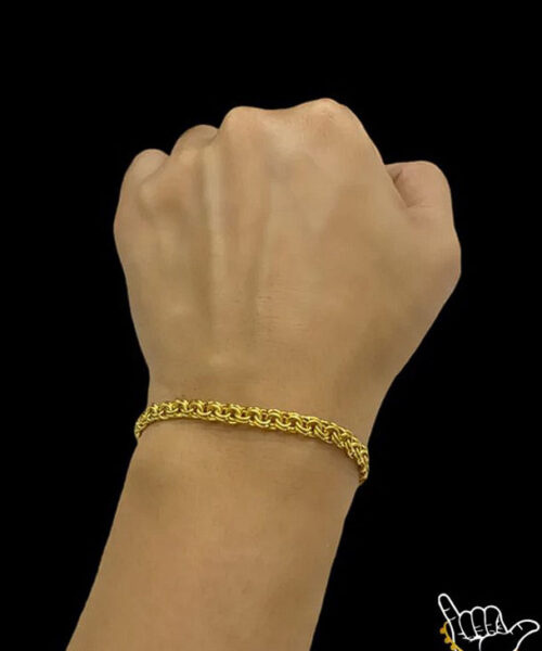 Pulseira Friso 5mm - Banhado a Ouro 18k