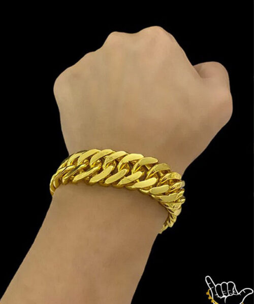 Pulseira Grumet 18mm - Banhado a Ouro 18k