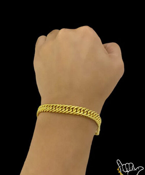 Pulseira Grumet Oca 8mm - Banhado a Ouro 18k