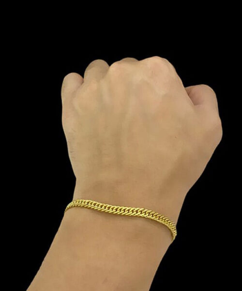 Pulseira Grumet 5mm - Banhado a Ouro 18k