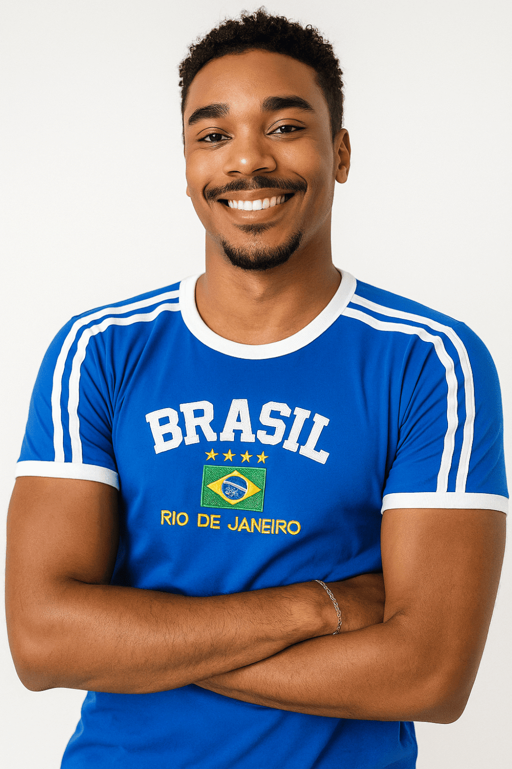 Camisa Do Brasil Bordada Adulto Unissex - Imagem 46