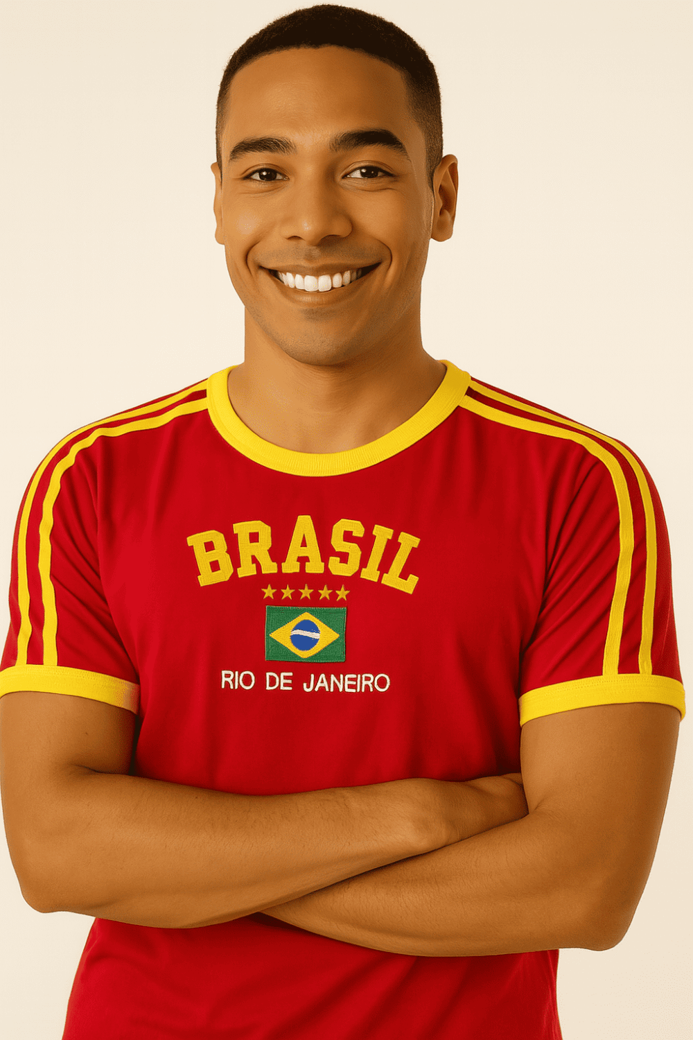Camisa Do Brasil Bordada Adulto Unissex - Imagem 8