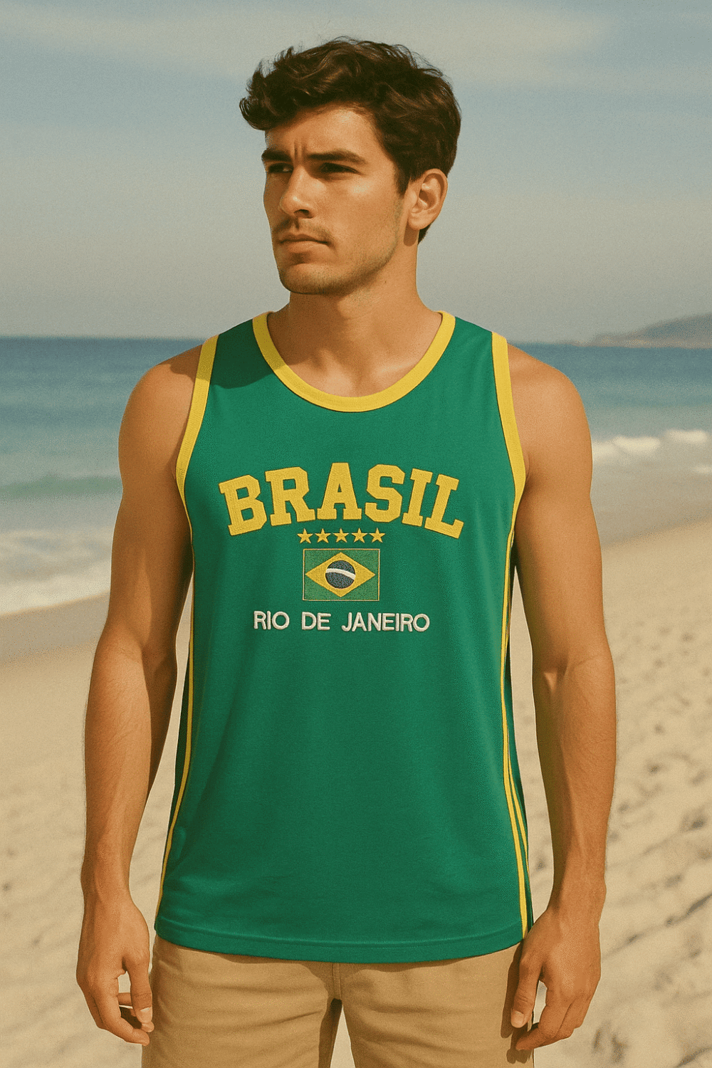 Camisa Regata Do Brasil Bordada - Imagem 10