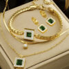 Kit 2 Cordoes Par De Brincos Banhado A Ouro 18K Preto