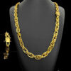 Kit Conjunto Imperador 10Mm Corrente Pulseira – Banhado A Ouro 18K2 1