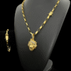 Kit Tijolinho 6Mm Banhado A Ouro 18K Leao
