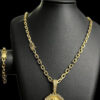 Kit Cordao Pulseira Pingente Jesus Preto