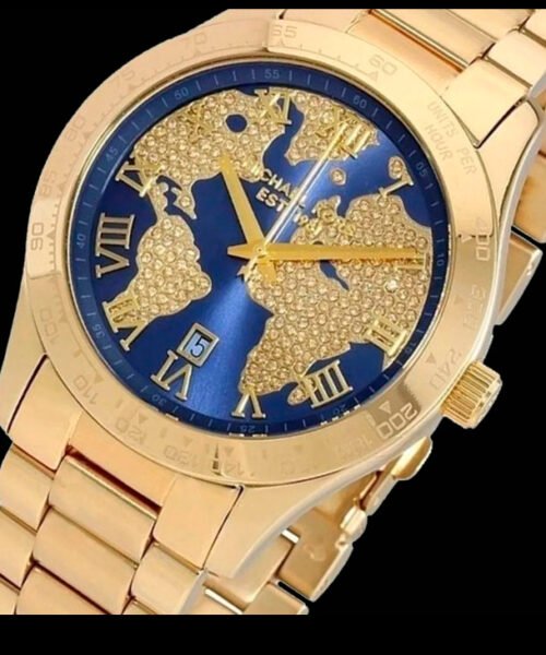 Relógio Michael Kors Mk6243 Layton Original Banhado A Ouro
