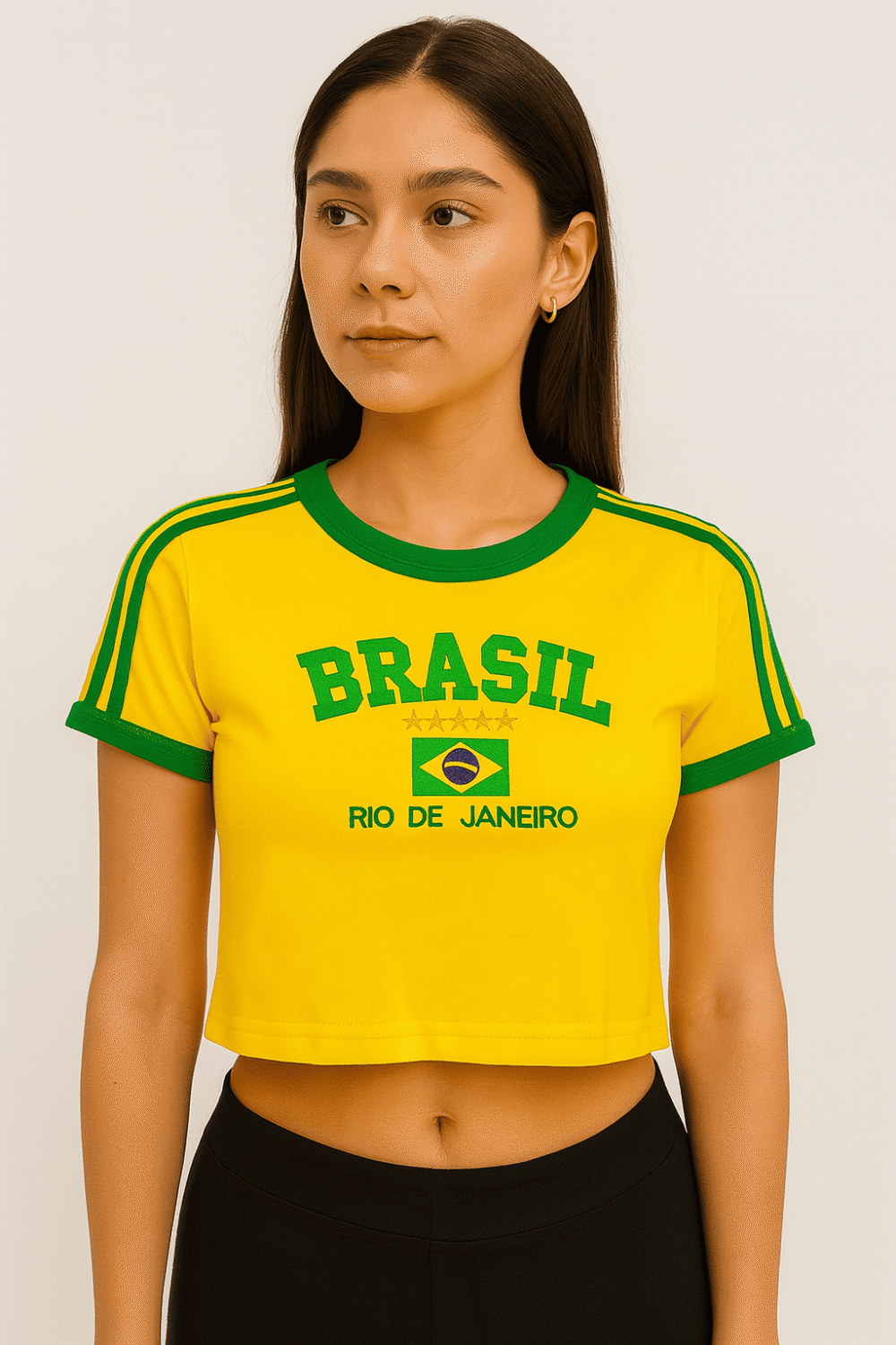 Cropped Do Brasil Bordada Retrô - Imagem 22