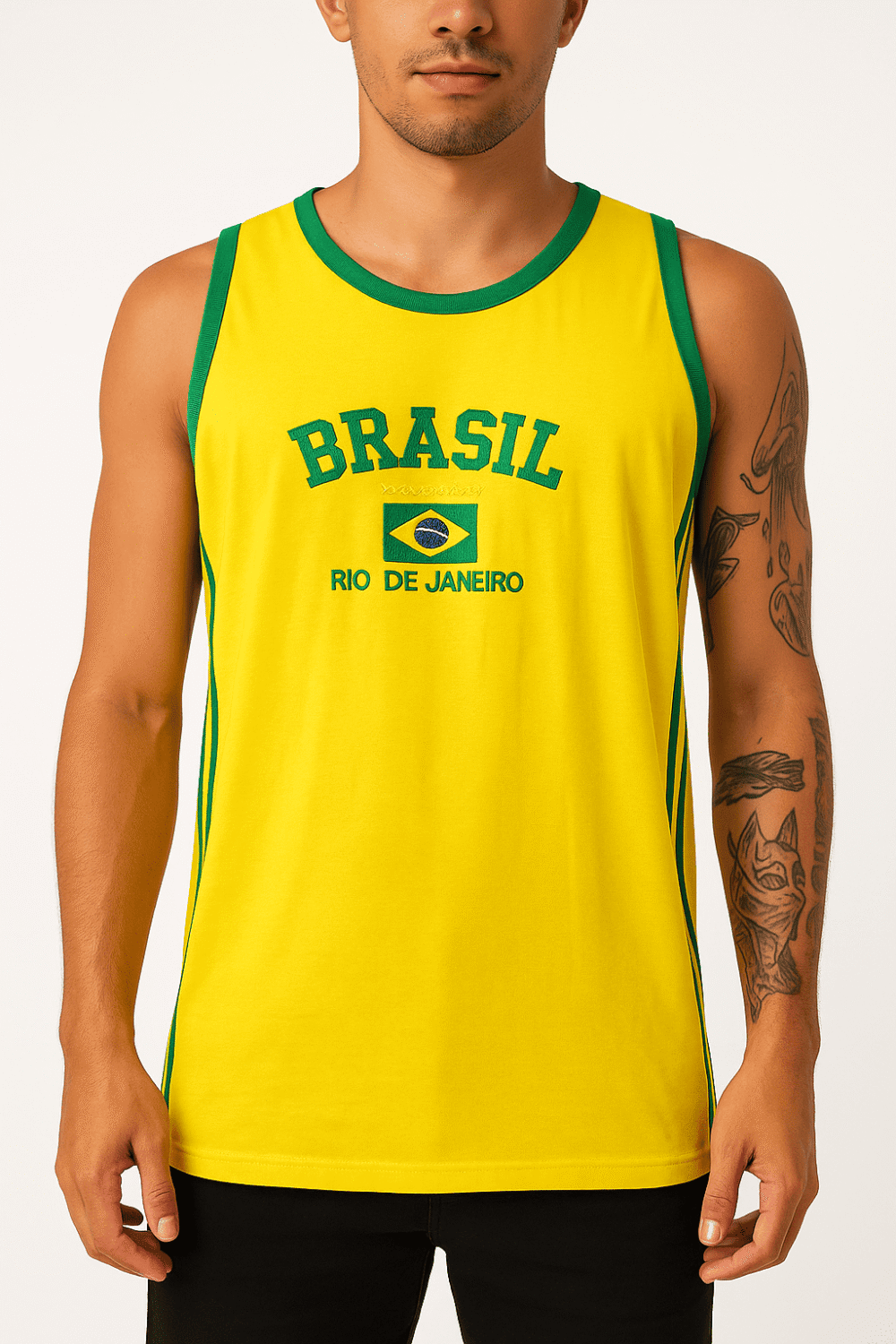 Camisa Regata Do Brasil Bordada - Imagem 17