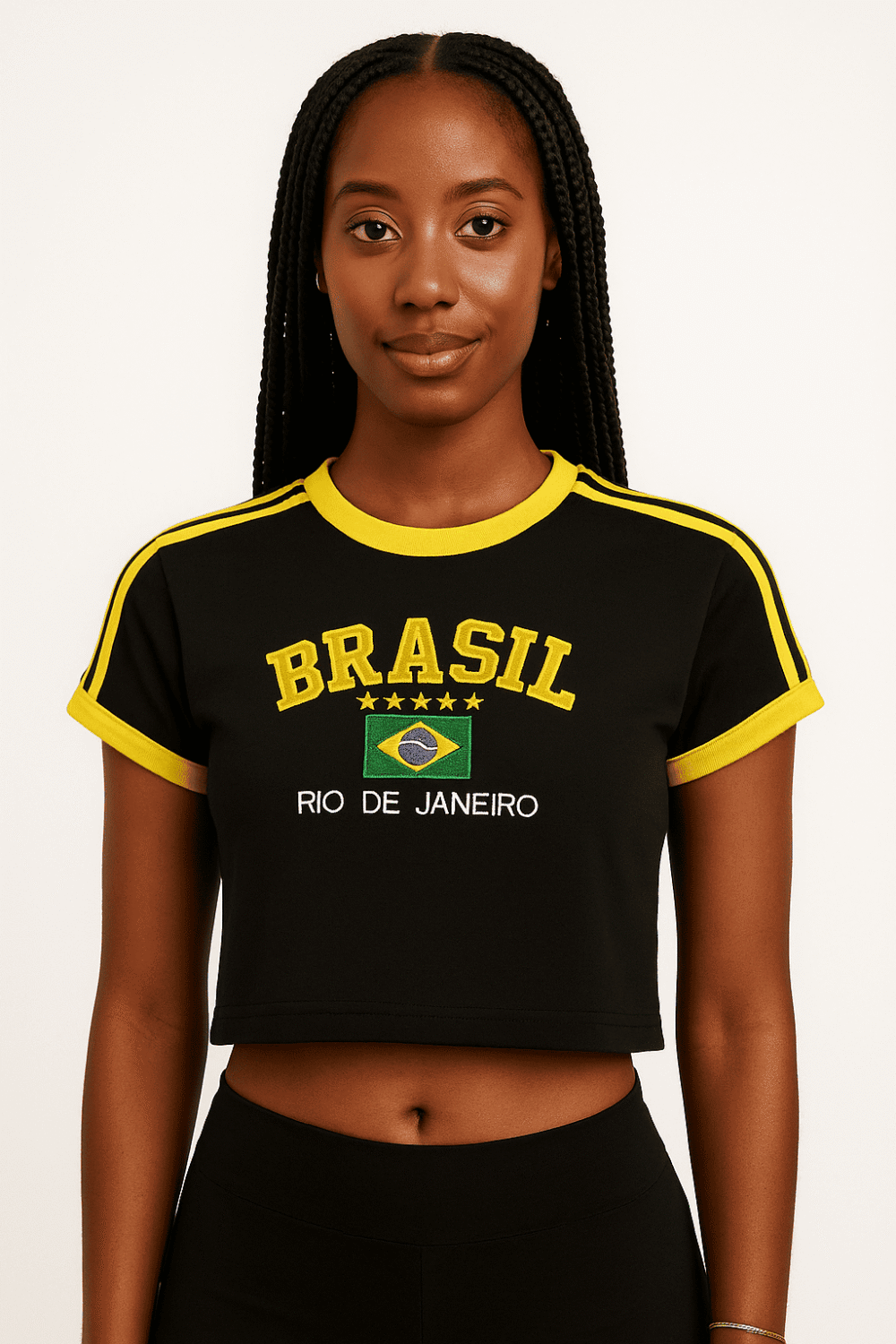 Cropped Do Brasil Bordada Retrô - Imagem 30