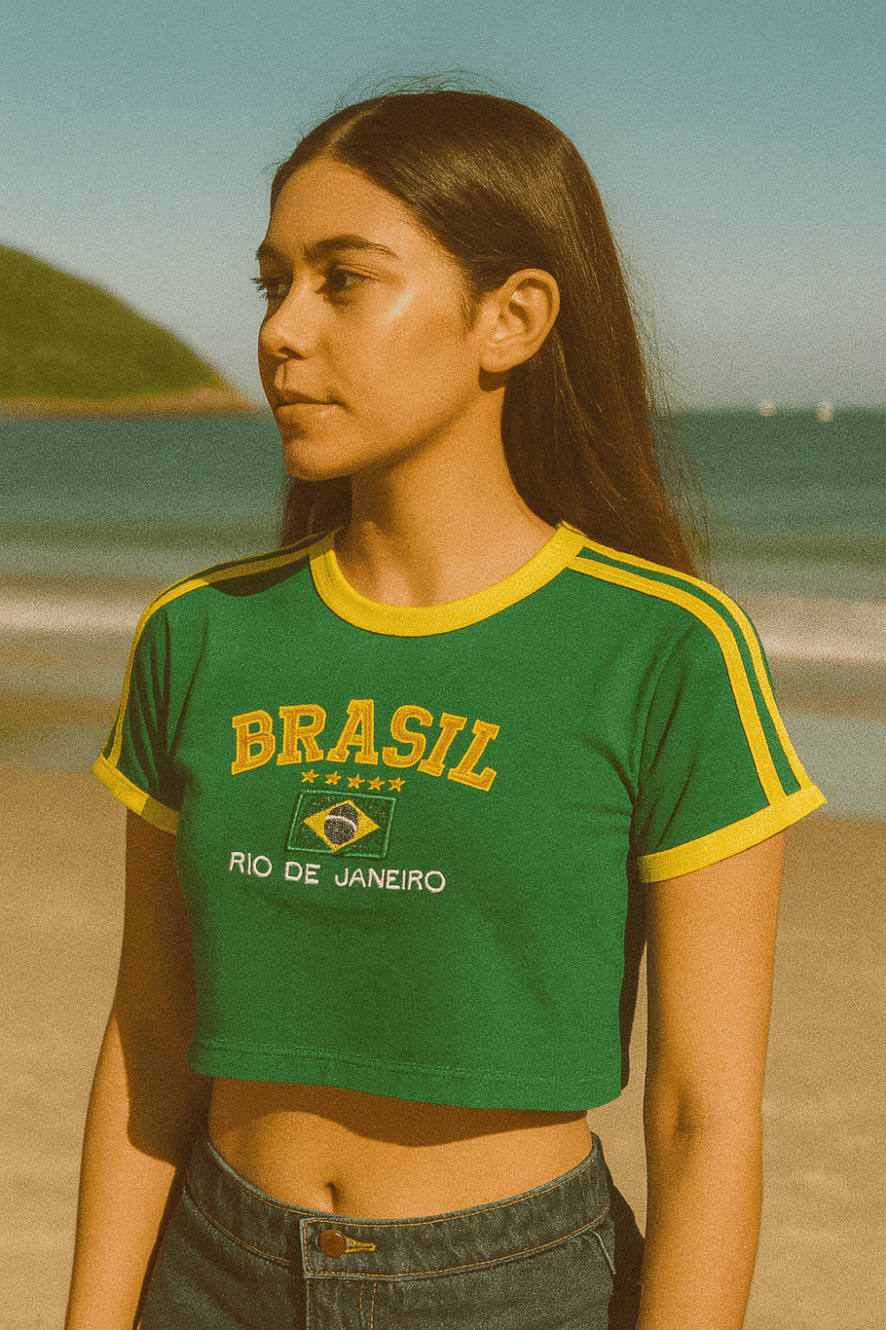 Cropped Do Brasil Bordada Retrô - Imagem 14