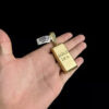 Pingente Barra De Ouro G Banhado A Ouro 18K Preto