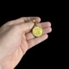 Pingente Crf Banhado A Ouro 18K Preta