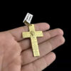 Pingente Cruz Pai Nosso G Banhado A Ouro 18K 2