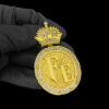 Pingente Fe Personalizado G Banhado A Ouro 18K