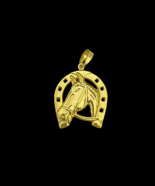 Pingente Ferradura de Cavalo - Banhado a Ouro 18k