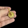 Pingente Jesus Cristo Banhado A Ouro 18K Preto