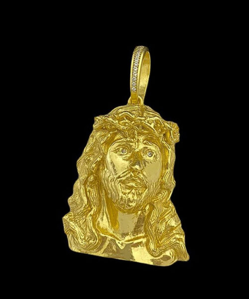 Pingente Jesus Cristo g - Banhado a Ouro 18k