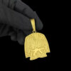 Pingente Kimono Faixa Preta G Banhado A Ouro 18K