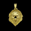 Pingente Leao M Banhado A Ouro 18K 2