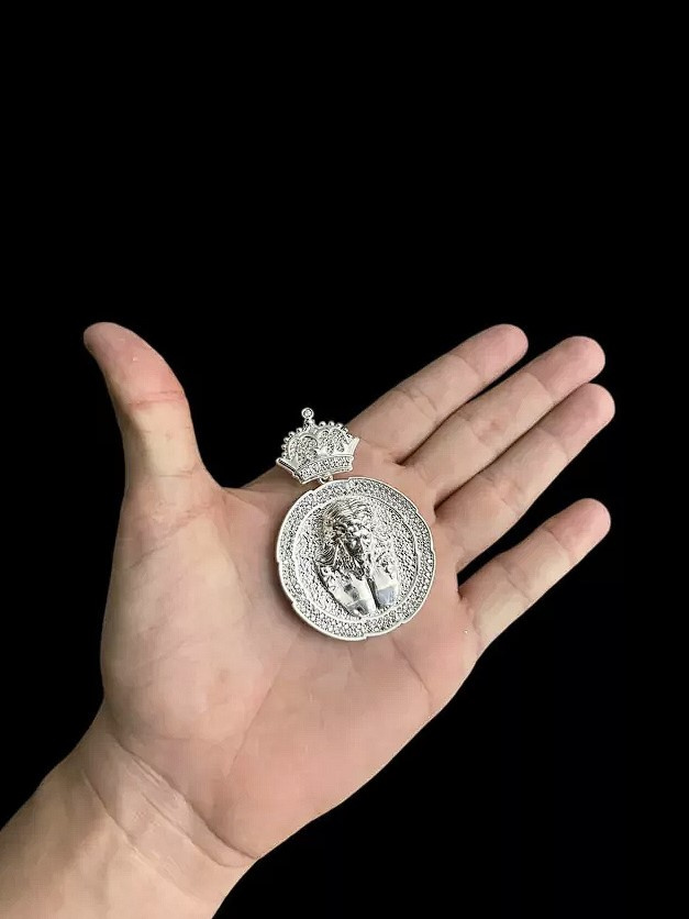 Pingente Personalizado Jesus Cristo Banhado A Prata 925 2