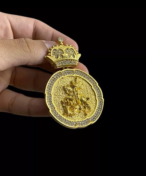 Pingente Personalizado São Jorge Gg - Banhado a Ouro 18k