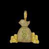 Pingente Saco De Dinheiro Com Moedas – Banhado A Ouro 18K 2