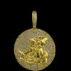 Pingente Sao Jorge G – Banhado A Ouro 18K A2