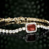 Pulseira Feminina Cravejada Em Pedras Banhada A Ouro 18K 2