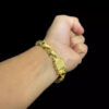 Pulseira Friso X 13Mm Banhado A Ouro 18K 7