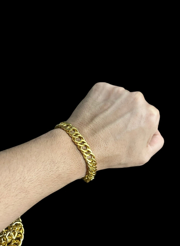 Pulseira Grumet 11Mm Com Gravacao 750 No Fecho Banhado A Ouro 18K 2