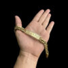 Pulseira Grumet 13Mm Deus E Fiel Banhado A Ouro 18K Preto