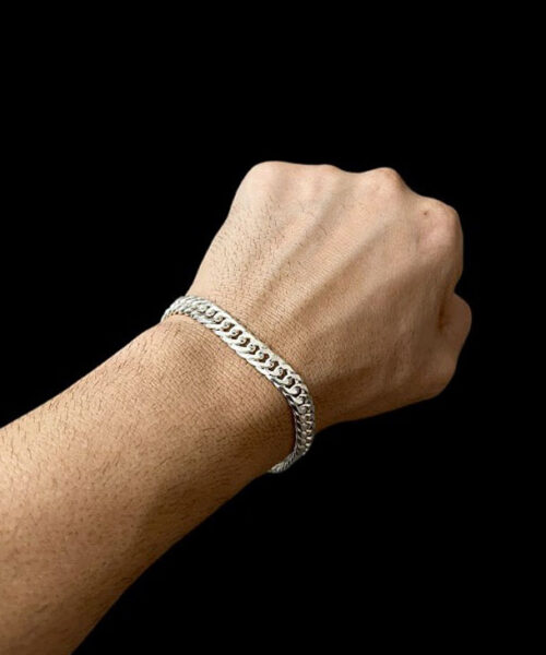 Pulseira Grumet 7mm - Banhado a Prata 925