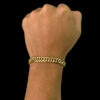 Pulseira Grumet 8Mm Banhado A Ouro 18K Preto