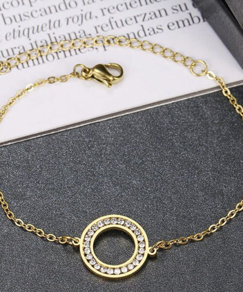 Pulseira Luxo Feminina - Banhada a Ouro 18k
