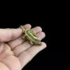 Pingente Jacare 3D M Banhado A Ouro 18K Preto