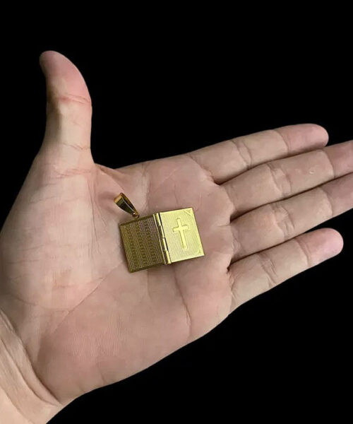 Pingente Relicário m - Banhado a Ouro 18k