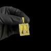 Pingente Santa Nossa Sra Cravejado Banhado A Ouro 18K Preto