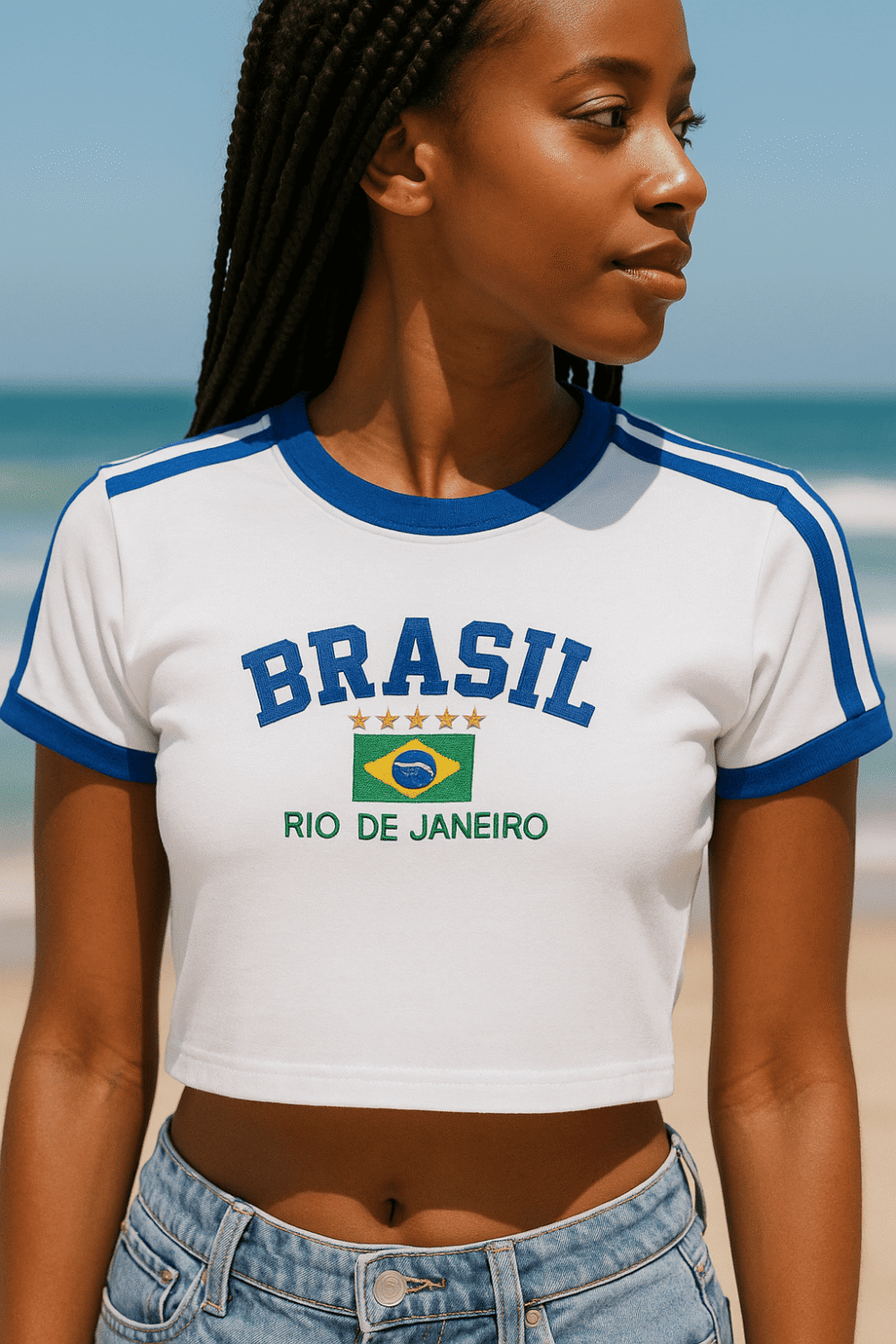 Cropped Do Brasil Bordada Retrô - Imagem 32